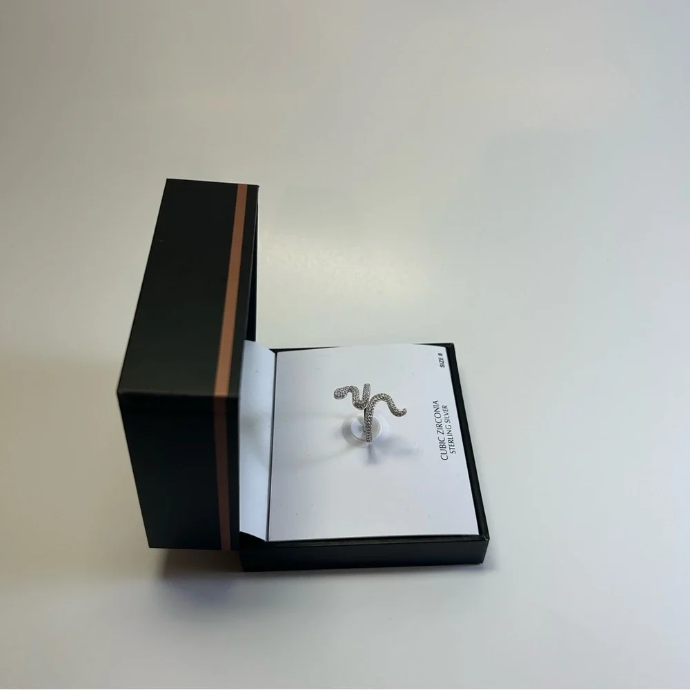 Giani Bernini Sterling Silver Ring with Cubic Zirconia Size 8